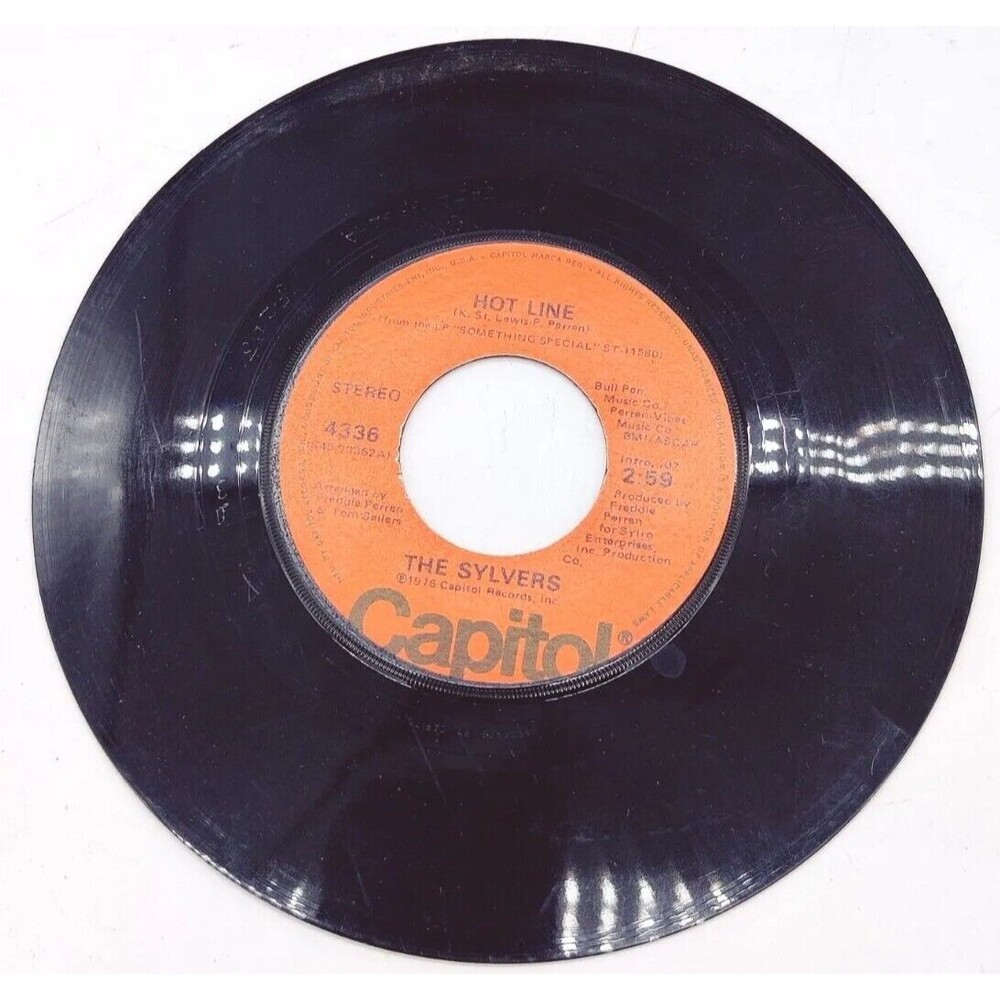 Vintage 1976 The Sylvers Hot Line That's What Love is Made Of Record 45 Capital